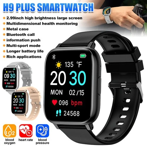 2025 Smart Watch For Men/Women Waterproof Smartwatch Bluetooth Fitness Tracker - Afbeelding 1 van 36