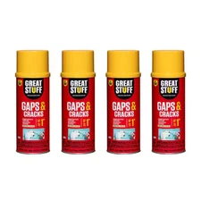 4 Cans Dow Great Stuff Gaps & Cracks Expanding Foam Sealant Insulation 12oz