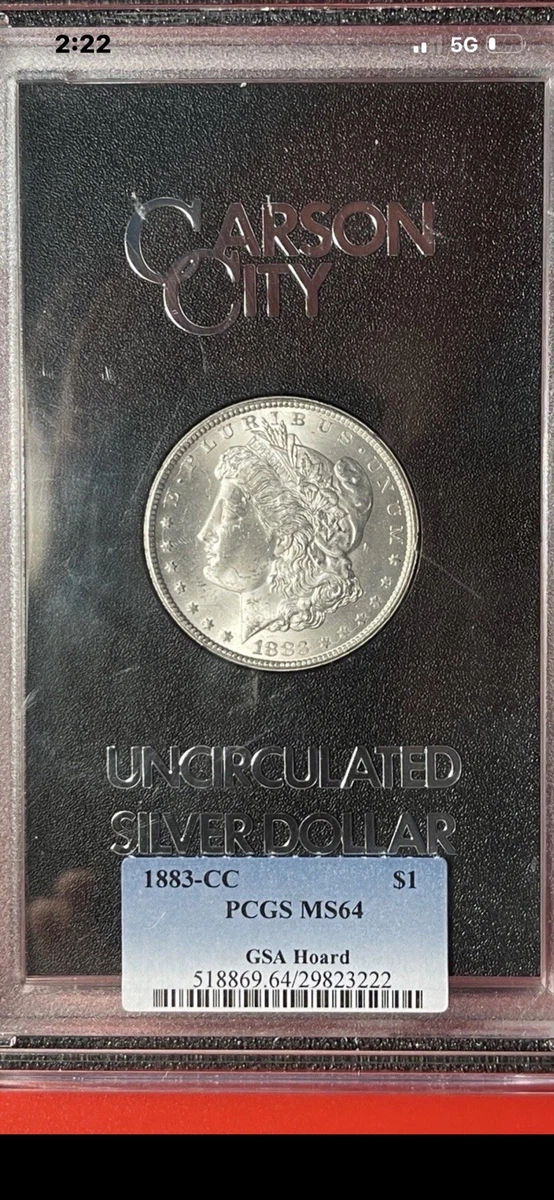 1883 Cc Morgan Silver Dollar Gsa for sale | eBay