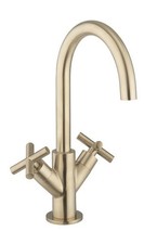 Crosswater MPRO Brushed Brass Crosshead basin tap