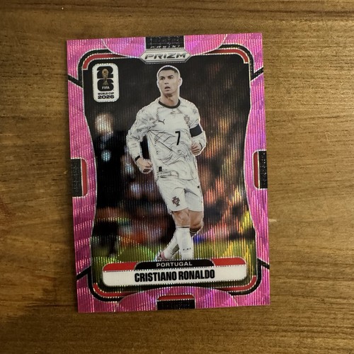 CRISTIANO RONALDO 2026 Panini Prizm FIFA World Cup Pink Wave #/45 Portugal #367