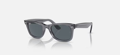 Ray-Ban Original Wayfarer Transparent Gray/Blue 50mm Sunglasses