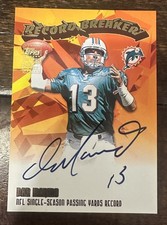 2003 Topps Record Breakers Autographs Dan Marino On Card Auto