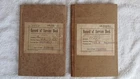 WW1 era Australian Cadet Record of Service Books x 2. Brunswick & Abbotsford.