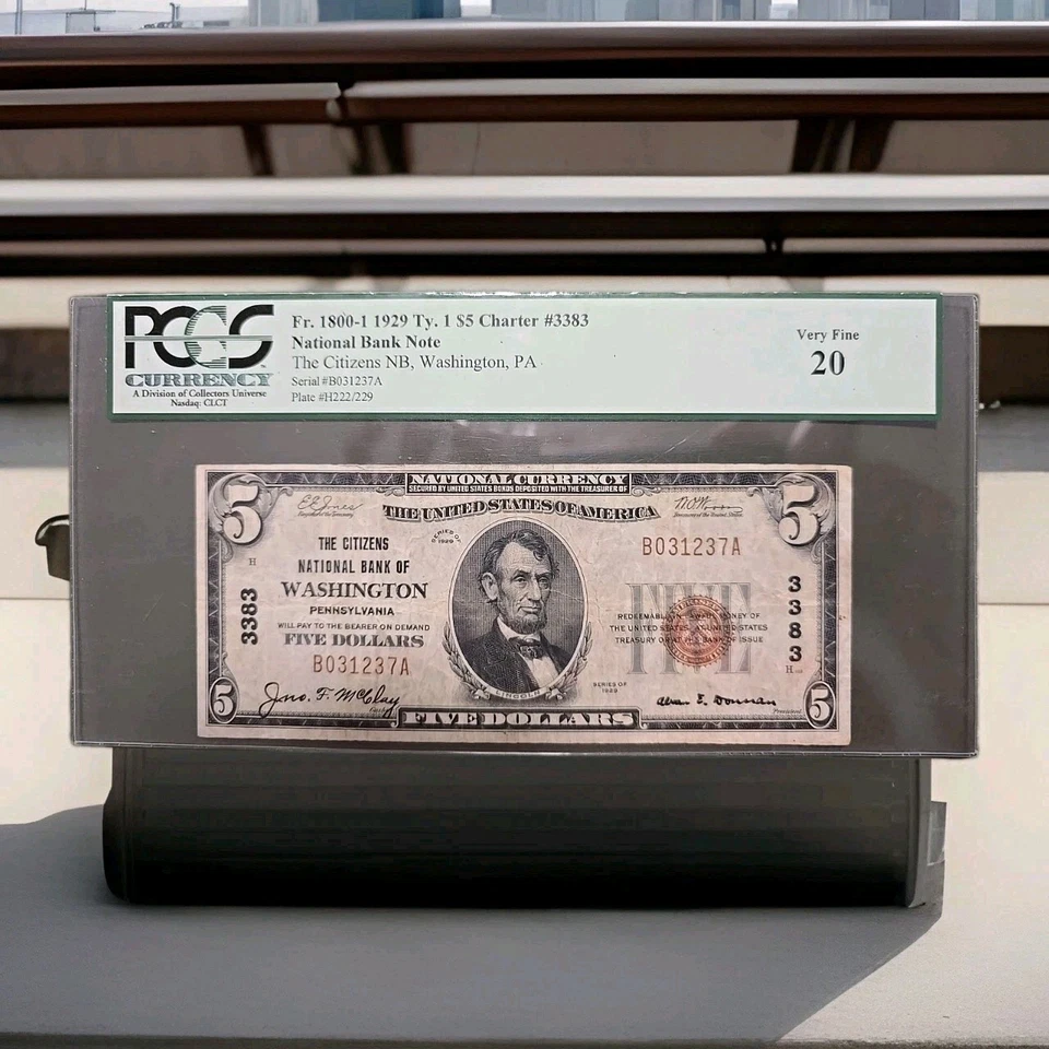 $5 1902 The First National Bank of Swissvale, Pennsylvania – PCGS 20 Very Fine - Image 4 of 4