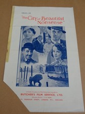 Emlyn Williams - City Of Beautiful Nonsense - 1935 UK Film Campaign Book