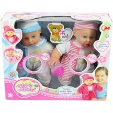 LALKI DLA DZIECI Z ZABAWKAMI GŁOSOWYMI BABY MAYMAY TWIN LALKI DLA DZIEWCZYNKI ZABAWKI PREZENT 3+