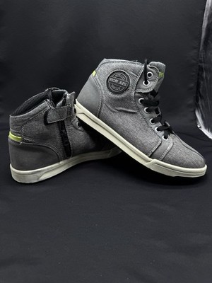 SCOYCO Motorcycle Riding Shoes MT016 Grey Waterproof Men's US8.5 EU42
