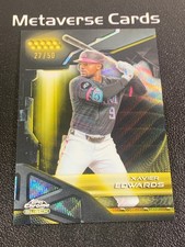 2026 Topps Chrome Black Gold Wave #64 Xavier Edwards 27/50 Marlins