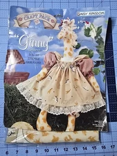 Daisy Kingdom "Ginny" Giraffe Sewing Craft Kit For Doll With Dress Pattern