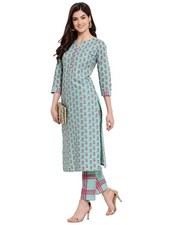 GoSriKi Cotton Blend Women Kurta  Pant