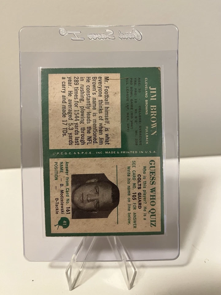 1966 Philadelphia - Jim Brown #41 - Image 2 of 2