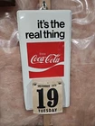 Vintage Coca-Cola “It’s the Real Thing” Metal Calendar Sign – 1978 – Original –