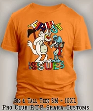 Men Trust Issues Toon T Big & Tall Tee Shirt Streetwear Pro Club Shaka Hip Hop T