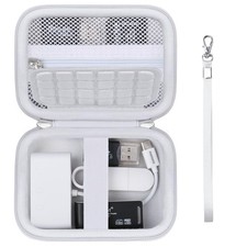 Supmay Computer Memory Card Readers Organizer Case Compatible with SD White