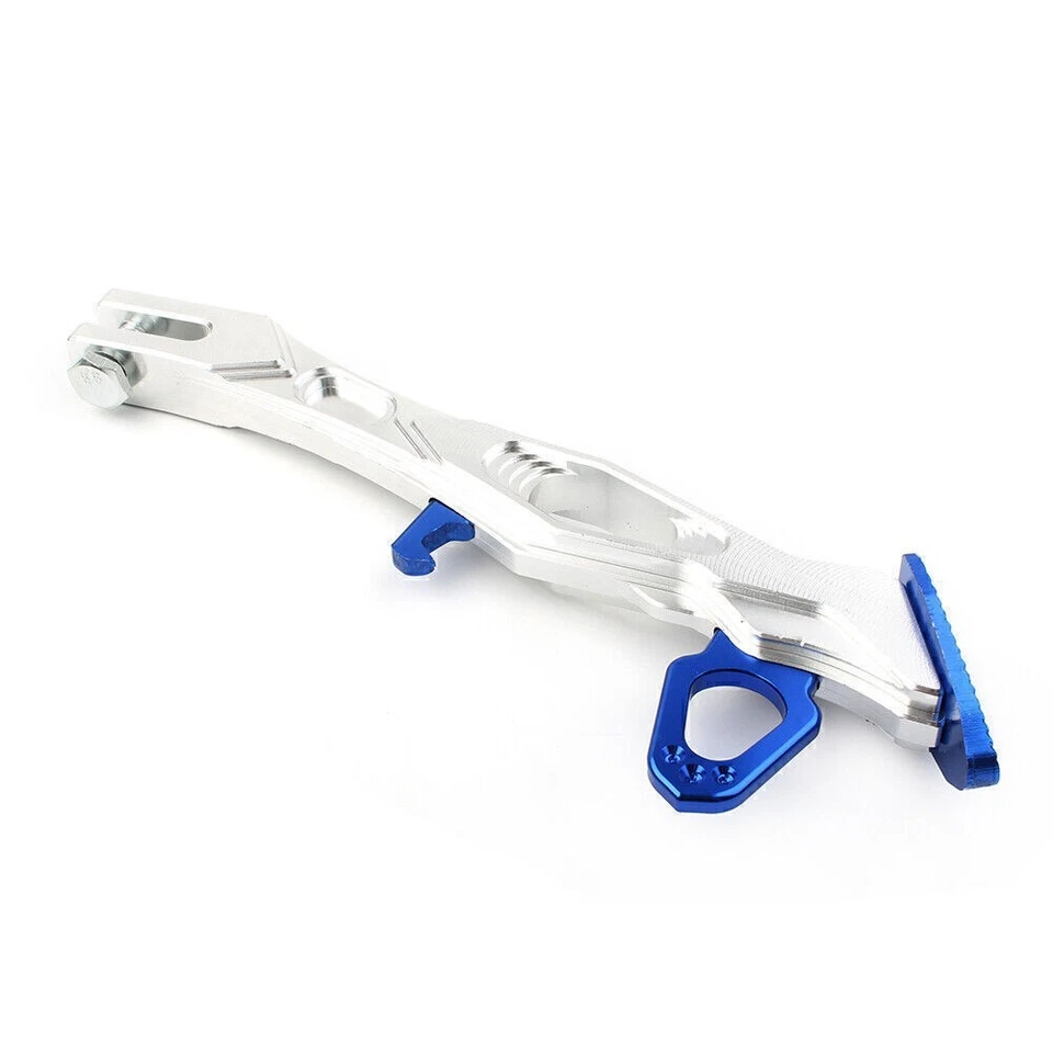 Soporte lateral ajustable universal para Honda Kawasaki Ducati azul Foto 3 de 4