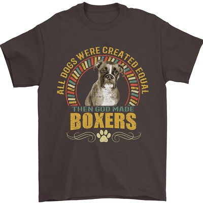Herren-T-Shirt A Boxer Hund 100 % Baumwolle