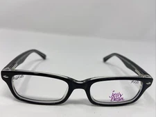 JELLY BEAN KIDS EYEGLASSES FRAME JB329 BLACK/CRYSTAL 45-16-125 FULL RIM TC57
