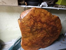 Baumscheibe Holzscheibe Tischplatte Nussbaum Walnuss 110 x 100 x 11 cm