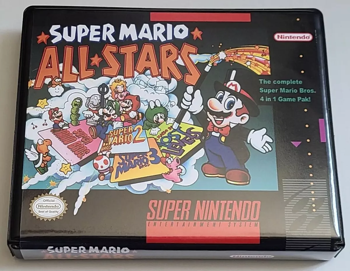 Super Mario All-Stars + Mario World - Nintendo SNES BOX ONLY