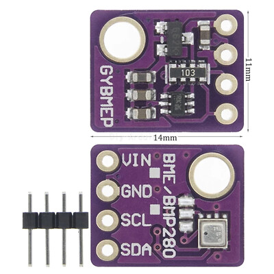 Breakout Temperature Humidity Barometric Pressure BME280 Digital Sensor Module-