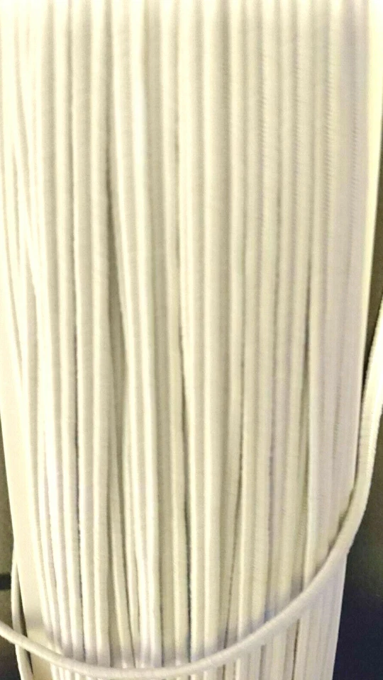 MARKENLOS (0,92 €/m) 5 m Gummiband Breite 4 mm Farbe weiß ziwilling Gummikordel gummiband