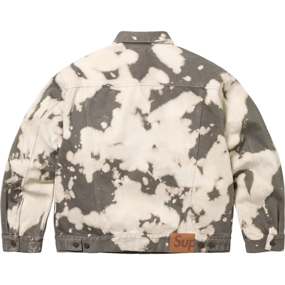 Supreme Denim Trucker Jacket Black Bleached 2colors SS25 | eBay