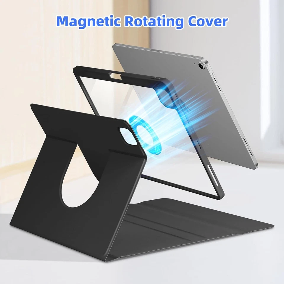 Keyboard Case for 13" M2 2024 iPad Air 6th Gen & 2022 Pro 12.9", Black - Image 4 of 4