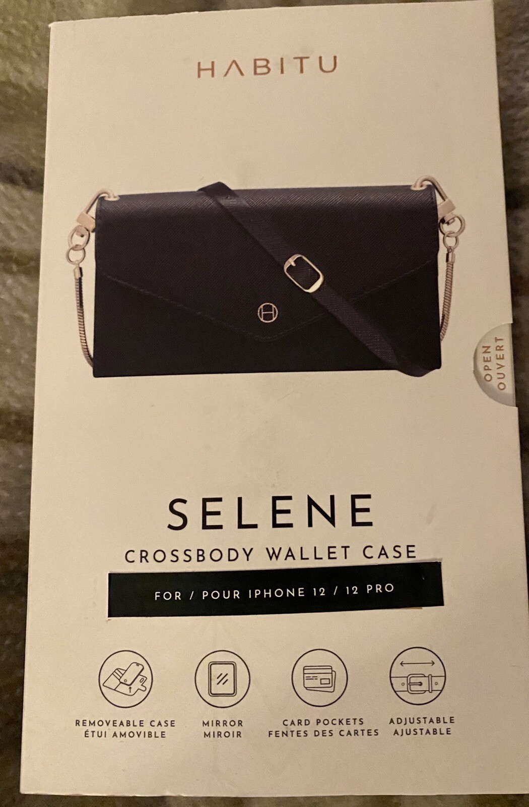 HABITU Selene Crossbody Wallet Case with Mirror iPhone 12