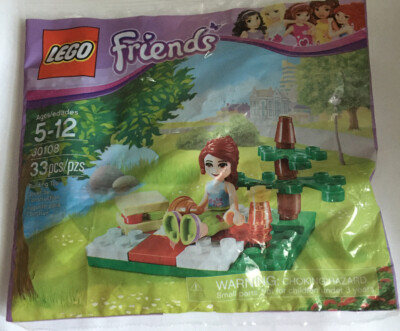 NEW Lego Friends 30108 Mia Summer Picnic Minifigure 33 pc Park