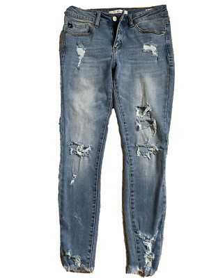 KanCan Distressed Medium Wash Jeans 27