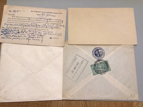 British India 4 vintage postal covers Ref 64142 - Picture 2 of 2