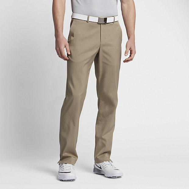 NIKE FLAT FRONT DRI-FIT GOLF PANTS KHAKI 777776-235 MEN'S SIZE 40W-30L ...