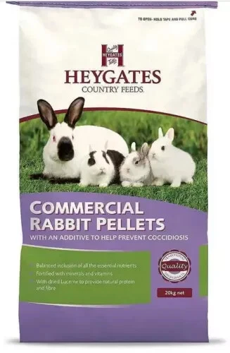 Heygates Commercial Rabbit Pellets 1kg 5kg 20kg Rabbit Food With Coccidiostat
