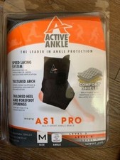 Active Ankle AS1 PRO Brace Medium WHITE  New in box  Ankle Stabilizer 