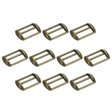 10Pcs Steel Baseball Cap Buckle, Adjustable Cap Strap Adjuster Slider, Green