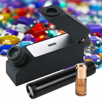 Gemology Gemstone Gem Refractometer LED Monochromatic Light Filter 1.30~1.81RI