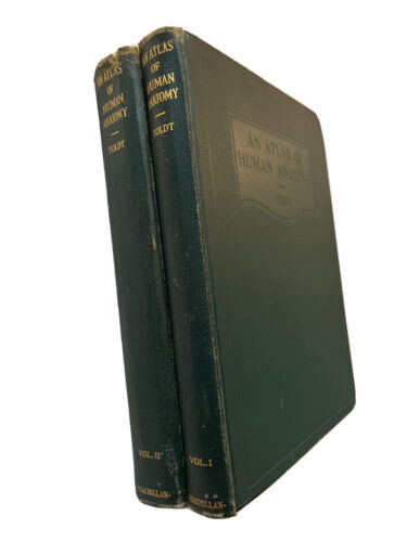 An atlas of human anatomy volume 1 and volume 2, 1st edition, Toldt. Very rare - Picture 1 of 7