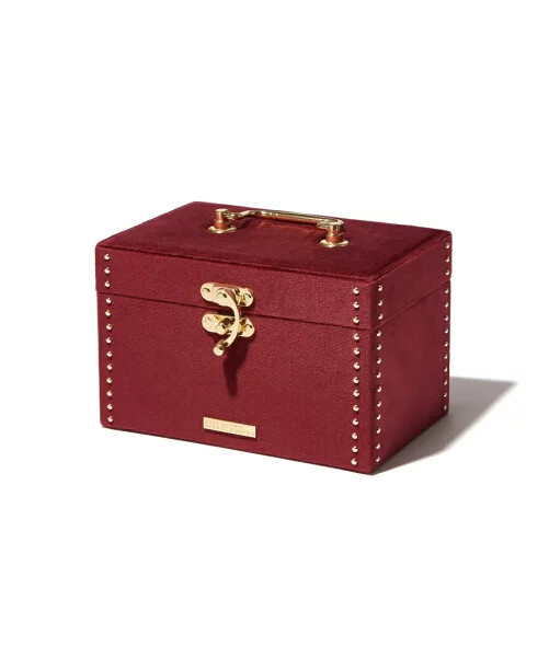 ANNA SUI x Francfranc Jewelry Box S Black Dark Red Velvet