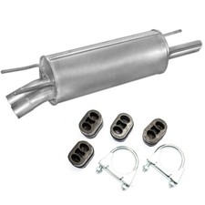 Endschalldämpfer + Zubehör Auspuff für Opel Omega B Limousine 2.5i-V6 125kW