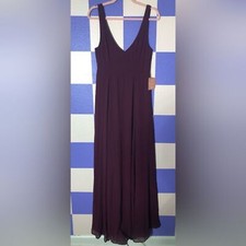NWT Show Me Your MuMu Jenn Maxi Dress in Merlot Chiffon - Size L