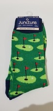 Men's Novelty Golf Socks - size 6-12 Juncture Brand  Brand New  Free Shipping