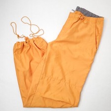 Vintage Y2K Old Navy Orange Cargo Windbreaker Pocket Parachute Pants Size S 32