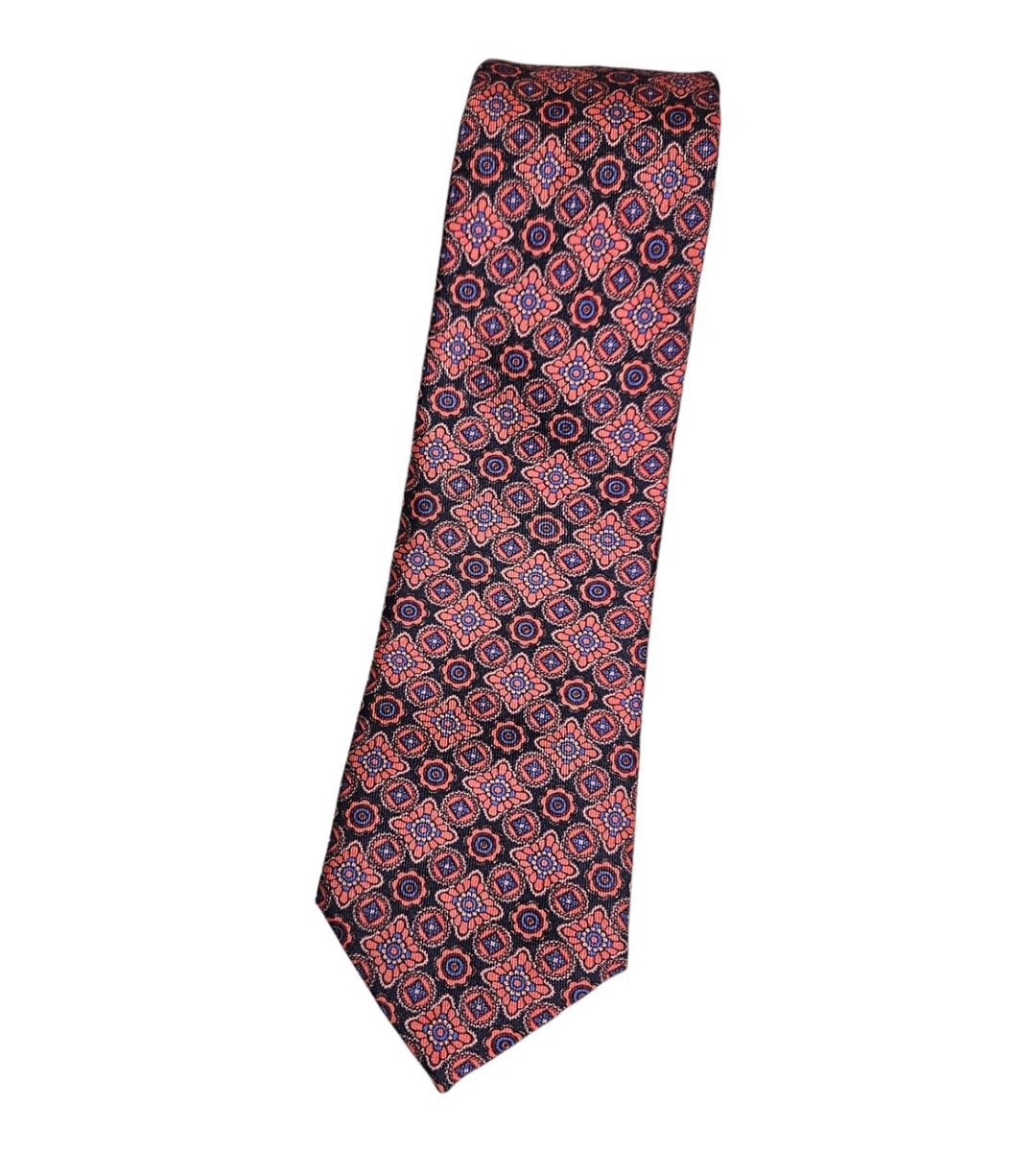 Cravate Homme En Soie 100% MARCHESI Di COMO Bleue - Luxe, Made In Italy (occasion)