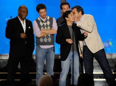 Actor Ken Jeong, boxer Mike Tyson, actor Ed Helms, actor Bradley C- Old Photo 4