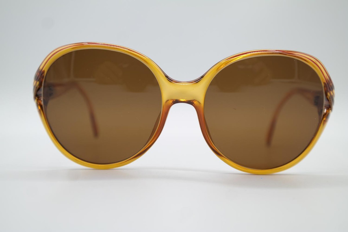 Lunettes Vintage Viennaline 1162 Marron Argent - Monture Ovale Neuve, Titane Et Plastique