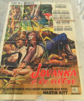 JOVANKA E LE ALTRE manifesto poster 4F originale Silvana MANFREDO ART 1960