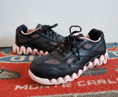 Reebok Women's Zig Pulse Safety Work Shoes Black Size 8.5W.