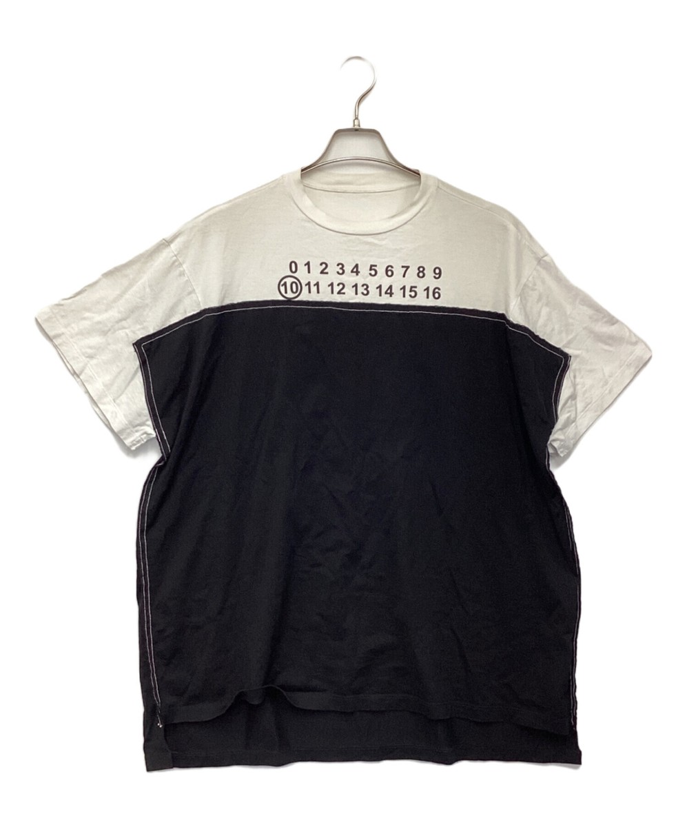 Maison Margiela/ Oversized Splice Logo T-Shirt Black Size:46 | eBay