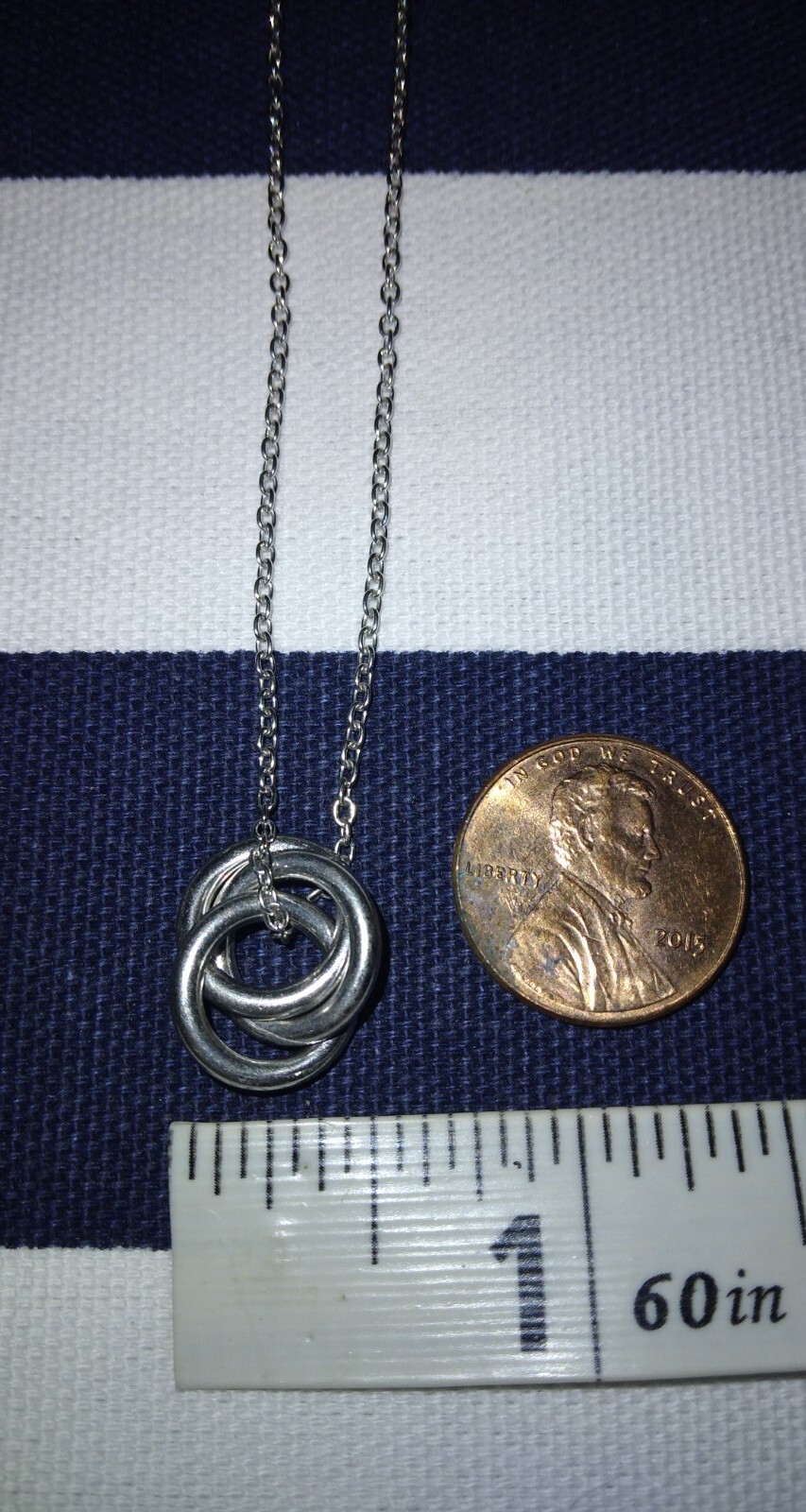 925 Sterling Silver Eternity Trinity Interlocked … - image 4